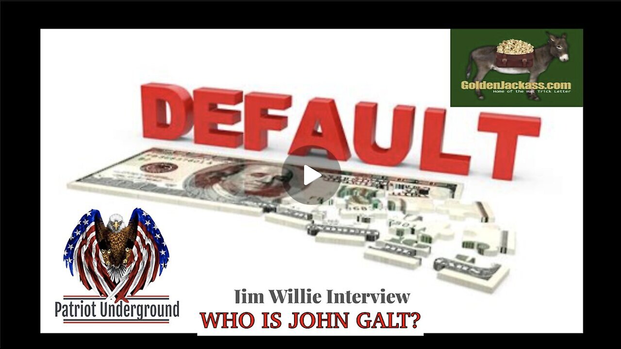 Jim Willie JOINS PATRIOT UNDERGROUND TO DISCUSS THE COMING BANK DEFAULT. TY JGANON