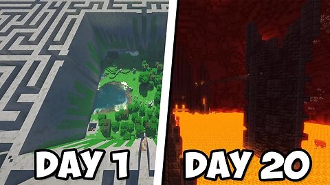 I Survived 20 Days in Minecraft MAZESCAPIST