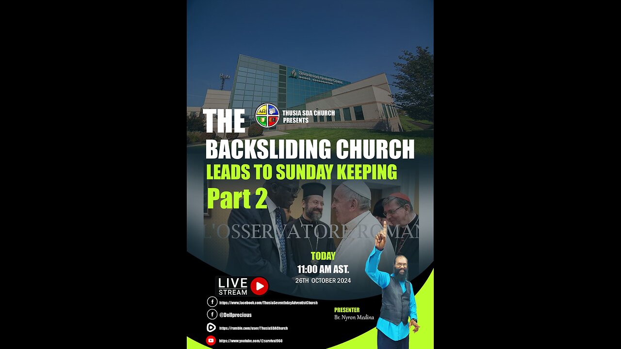 Part 2- The Backsliding Church Leads to Sunday Keeping