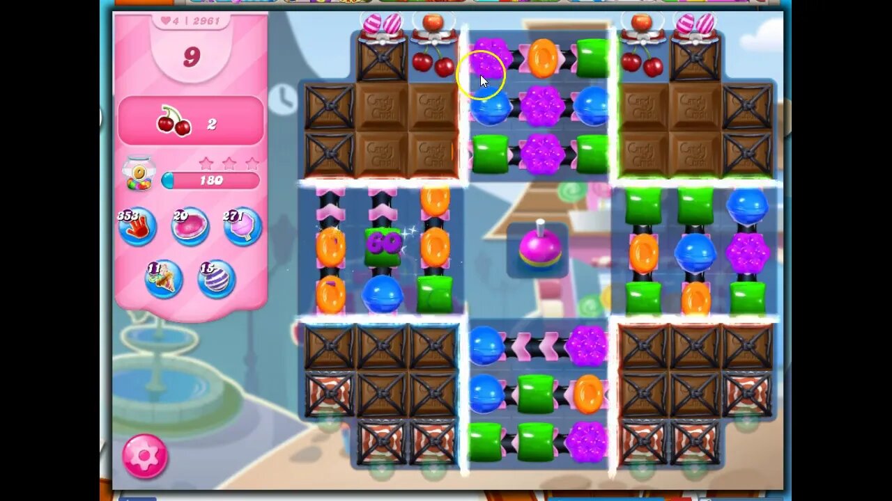 Candy Crush Level 2961 Talkthrough, 11 Moves 0 Boosters