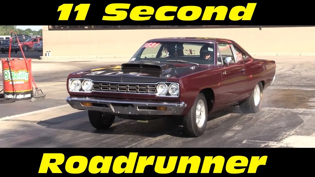 11 Second Plymouth Roadrunner Wednesday Night Drag Racing