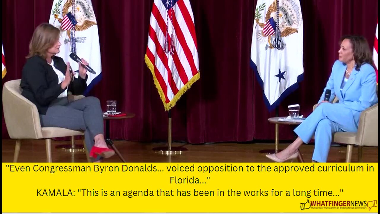 "Even Congressman Byron Donalds... voiced opposition to the approved curriculum in Florida..."