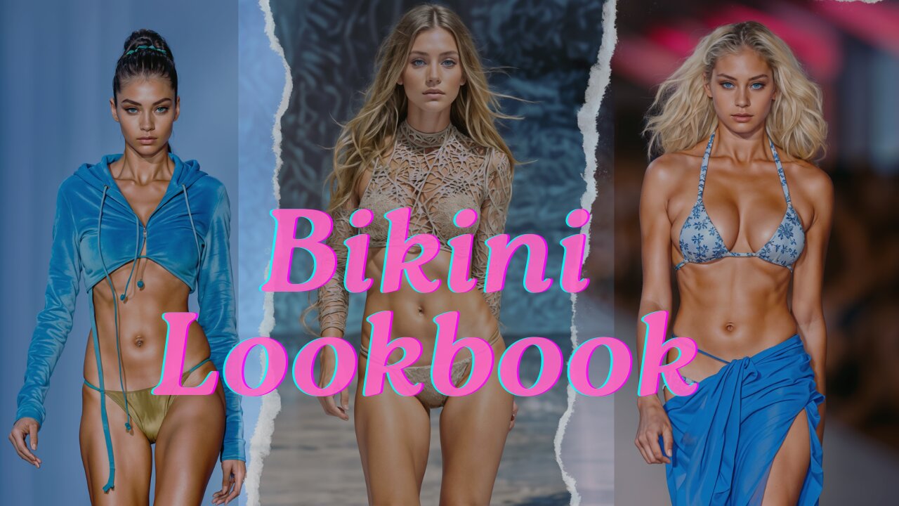 [4K] AI Art Lookbook Bikini Model Runway Shows