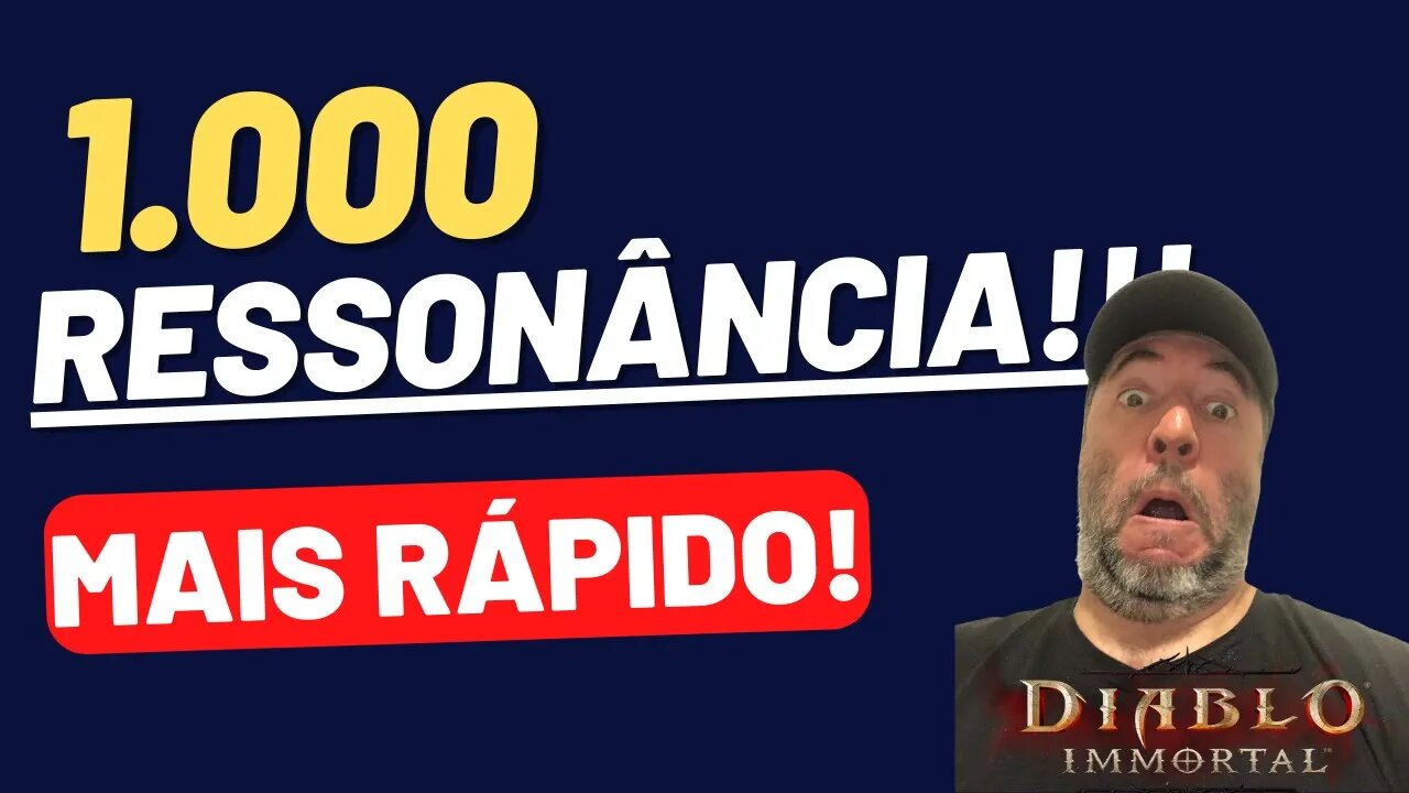 Diablo Immortal Como pegar 1000 de ressonancia mais rapido