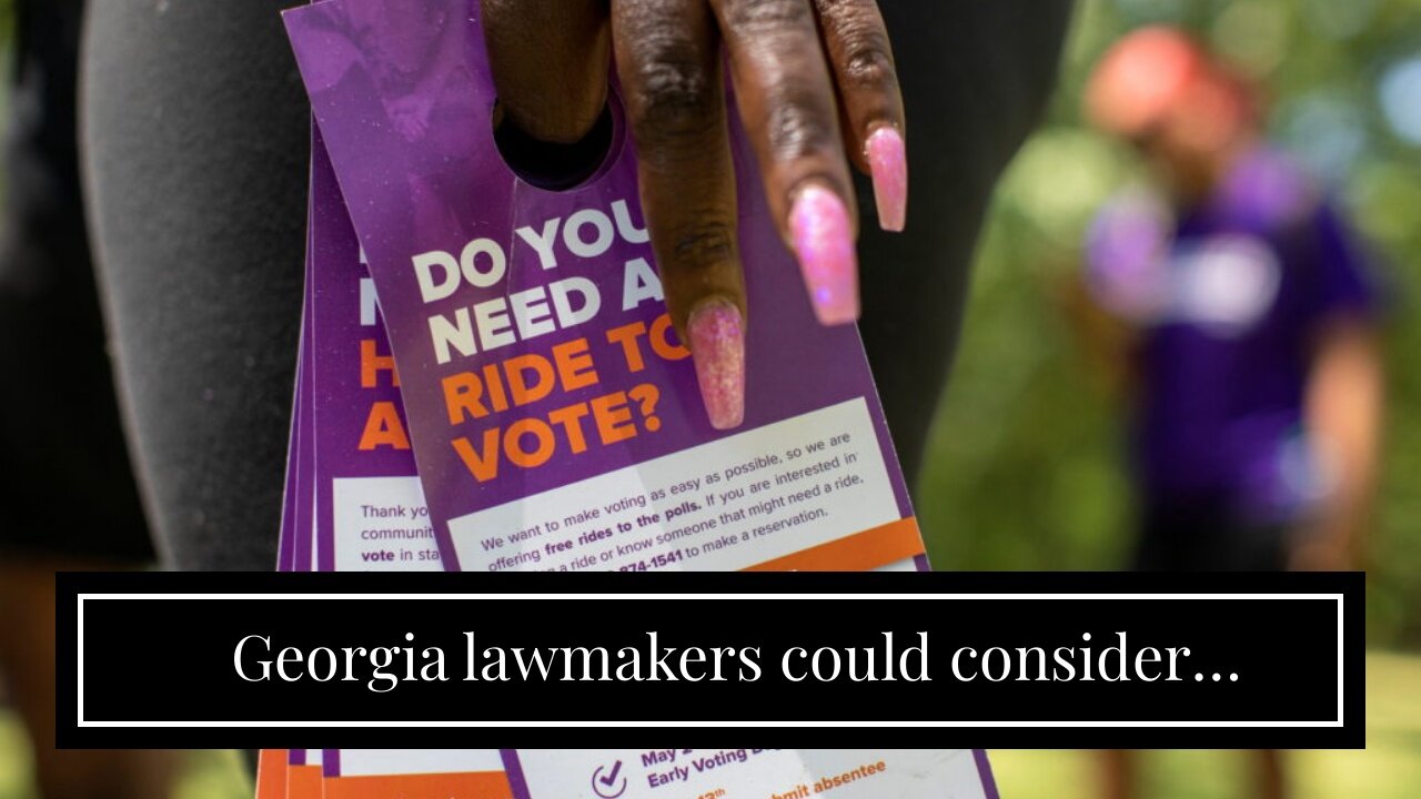 Georgia lawmakers could consider election law changes next session