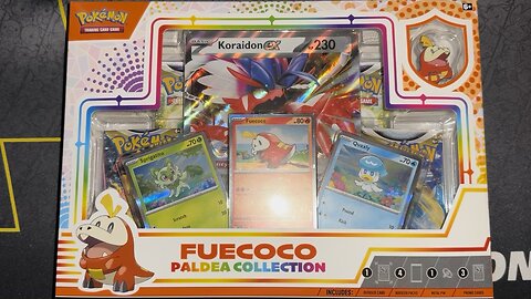 Opening a Pokemon Fuecoco Paldea Collection