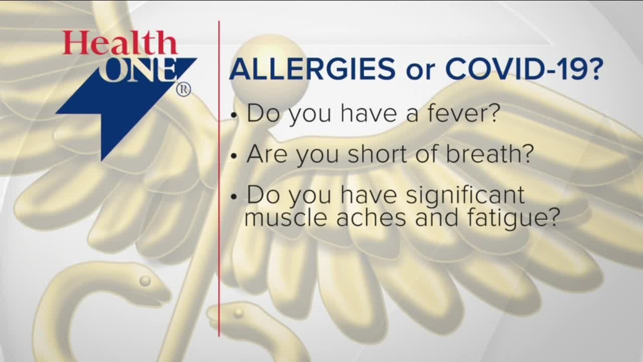 Telling the difference between allergies and COVID-19