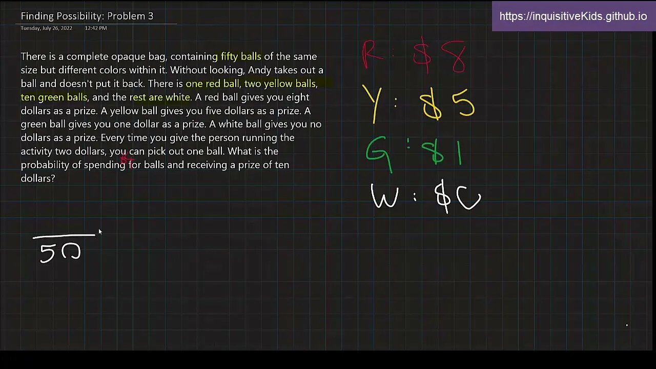 6th Grade Finding Possibility: Problem 3