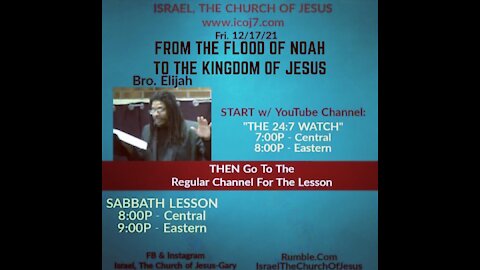 FROM THE FLOOD OF NOAH TO THE KINGDOM OF JESUS