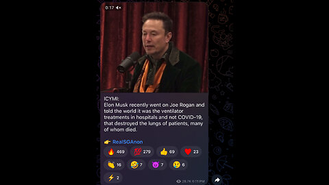 elonM told joeR and the world it was the ventilator treatments in hospitals and not COVID-19