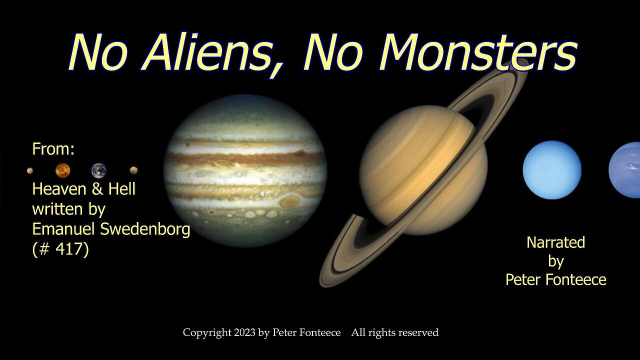 No Aliens, No Monsters!