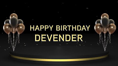 Wish you a very Happy Birthday Devender
