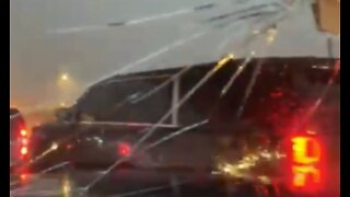 Hail falls on Treasure Coast