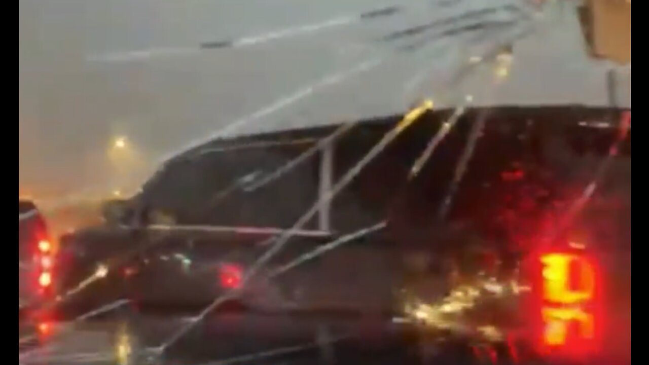Hail falls on Treasure Coast