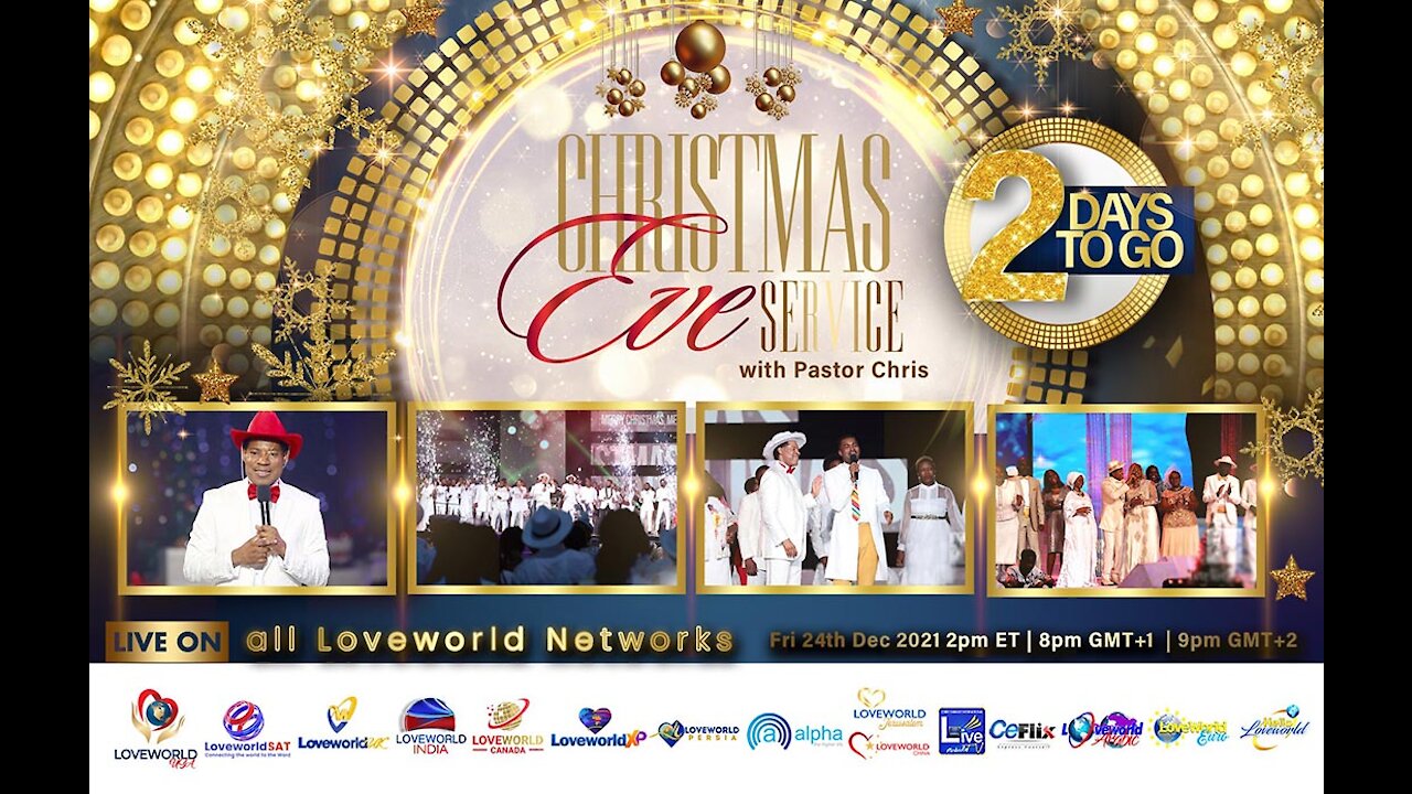 🎁🕯 2 Days To Go! 🕯🎁 Christmas Eve Service with Pastor Chris | Friday, December 24, 2021 at 2pm