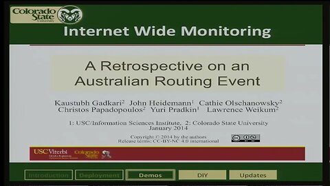 RouteViews BGPmon Enabling BGP Monitoring and Analysis