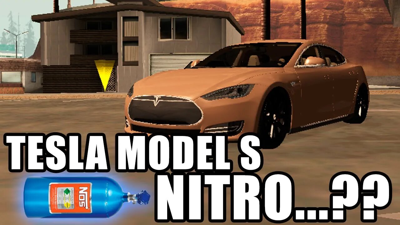 Tesla Model S com nitro?🤔 - GTA San Andreas MOD