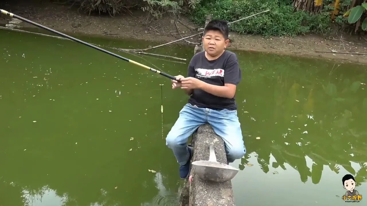 Village head fishing experience to catch, catch the upper pond horn /3