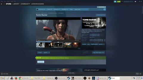 2020 Tomb Raider for PC free on Steam