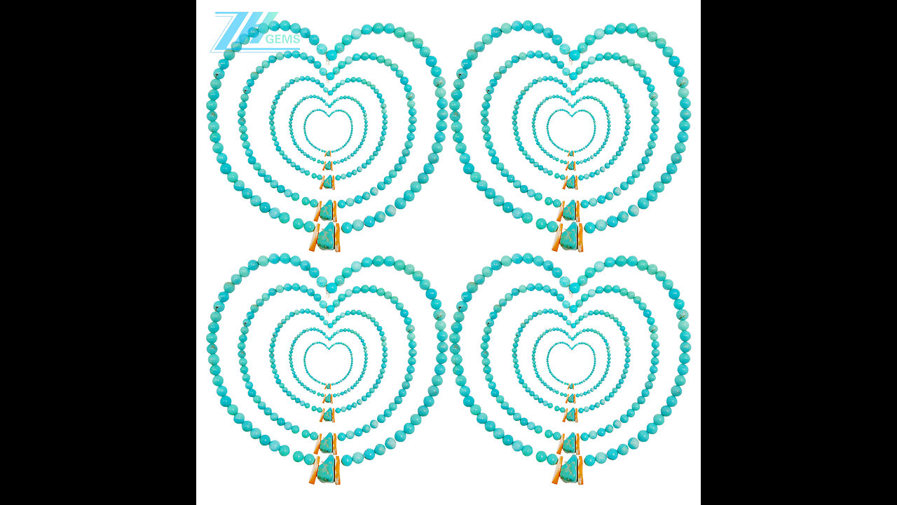 Natural turquoise and orange spiny osyter beads 16inch round beads free-shape gemstone necklace