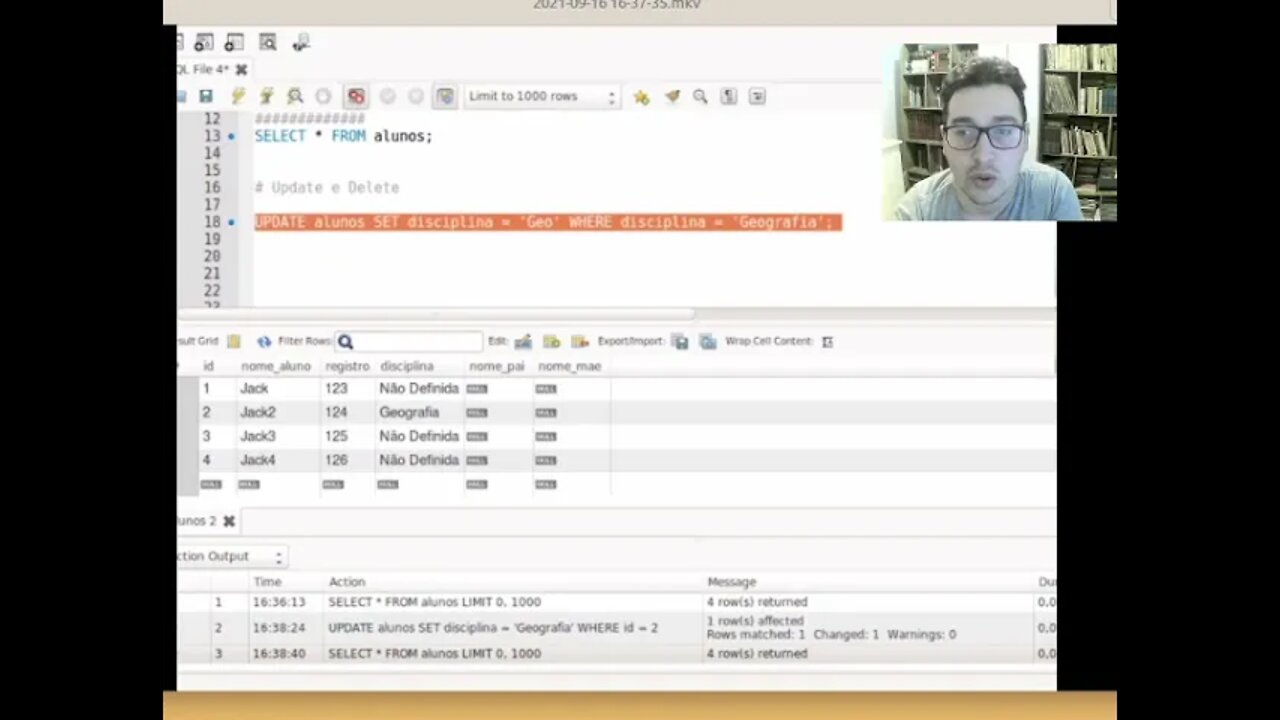 Aula 11 - SQL - Update e Delete