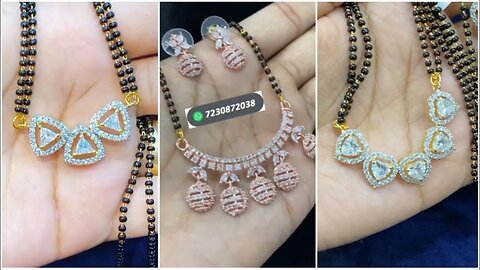 AD and Brass high gold Mangalsutra designs from Jewellery by