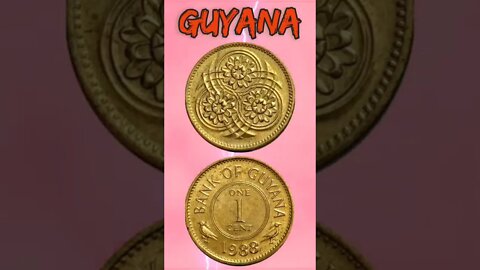 Guyana 1 Cents 1988.#shorts #education #coinnotesz
