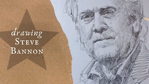 Sketching Steve Bannon || Jon McNaughton