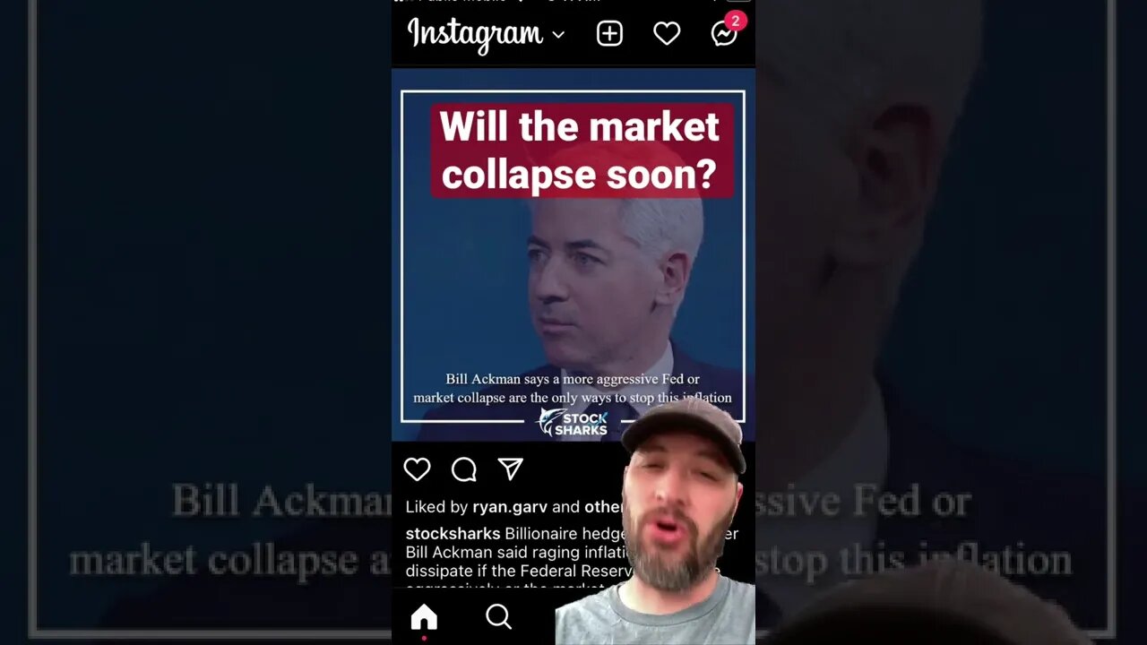 Bill Ackman Thinks Collapse is coming.