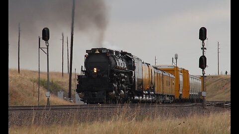 Big Boy 4014 Westward Bound Tour (Day 1) Cheyenne, WY to Rawlins, WY (NO DIESEL!!)