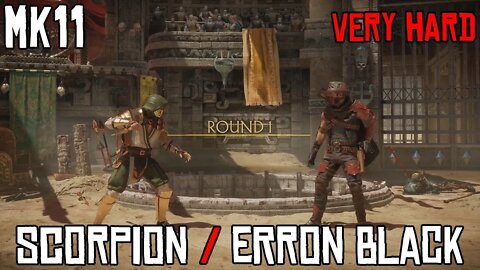 MK11 CPU / AI Very Hard. Scorpion vs Erron Black (Smoking Gun)