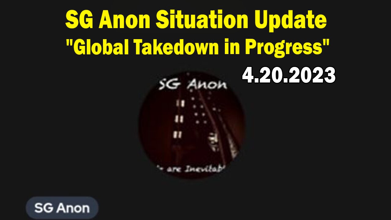 SG Anon Situation Update: "Global Takedown in Progress"