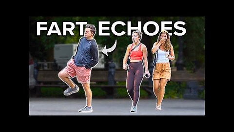 Funny Fart Prank in Central Park! JUMP-SCARES Galore!