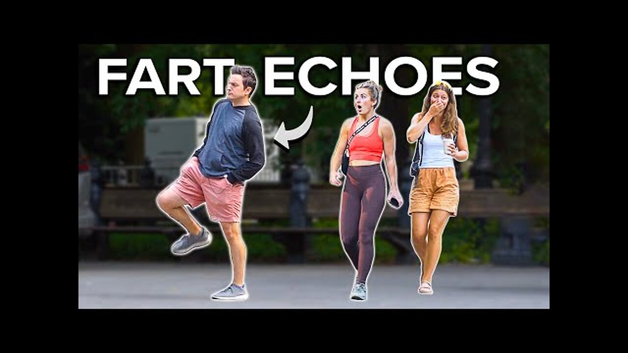 Funny Fart Prank in Central Park! JUMP-SCARES Galore!