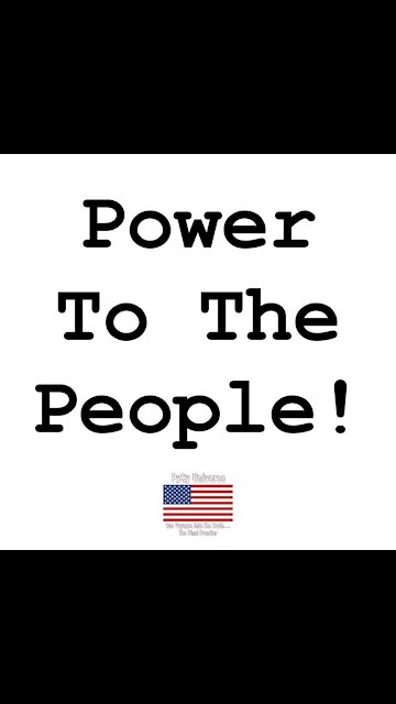 The MOST Powerful Branch Of Our Government: We The People!