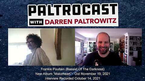 The Darkness' Frankie Poullain interview #2 with Darren Paltrowitz