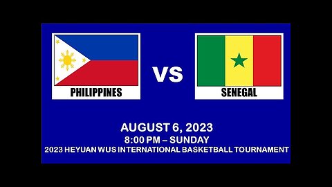 Philippines vs. Senegal highlights | 2023 Heyuan WUS International Basketball - Aug. 6, 2023
