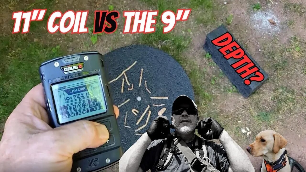 Nail Test: XP Deus 9" Coil vs The 11" coil. The Results Will Surprise You!