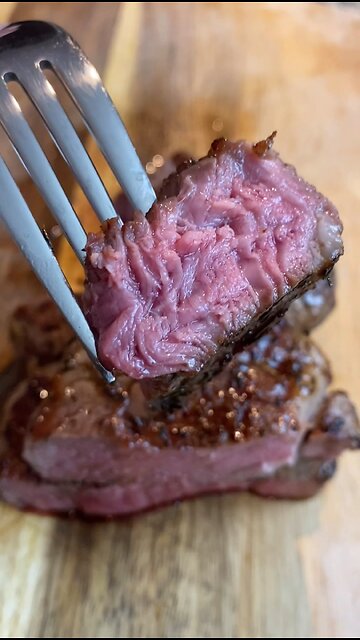 Medium Rare Oven Baked Steak