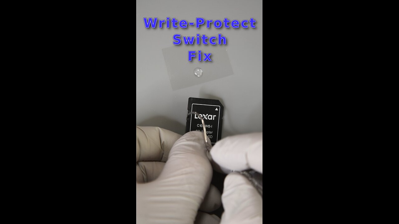 Quick Fix for a Loose SD Card Write Protect Switch