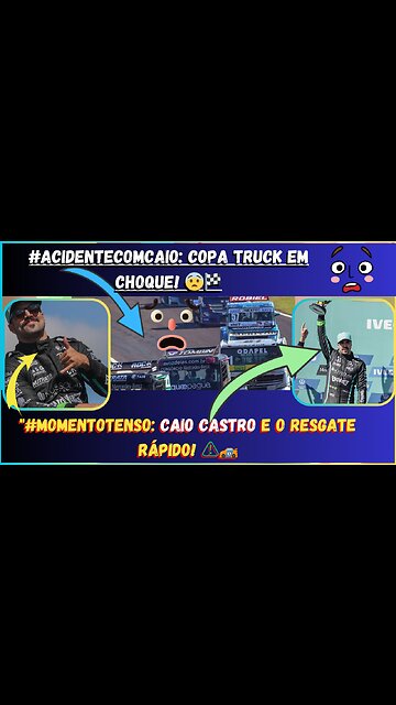 Acidente #caiocastro Capotagem na #copatruck! 😱 #resgateveloz #CaioCastro e a Equipe Agiu Rápido! 🚨