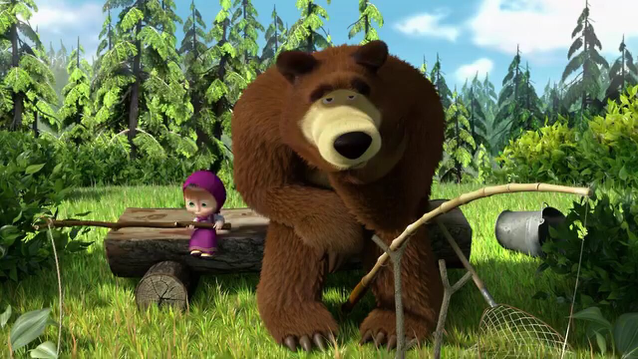 Raised by Nature Cartoon collection for kids Masha and The Bear