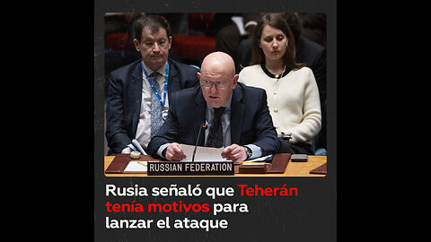 Rusia ve el ataque de Irán a Israel como respuesta a inacción de la ONU