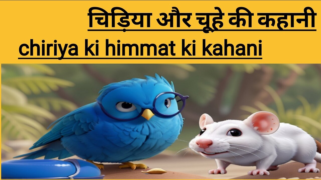 चिड़िया की हिम्मत की कहानी// bird and rat story//viral video for kids story