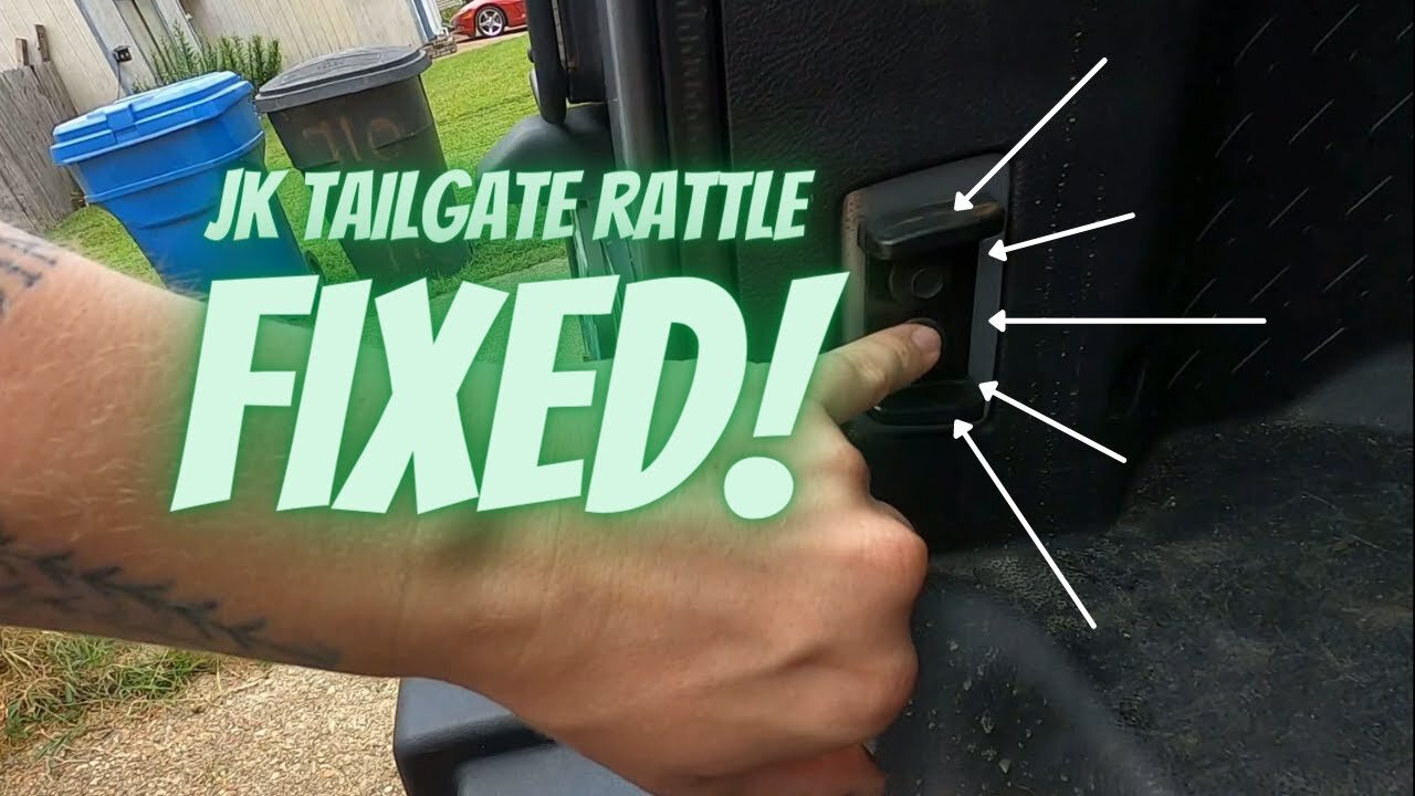 JK Tailgate Rattle - how to fix that awful noise coming from your Jeep tailgate EASY!