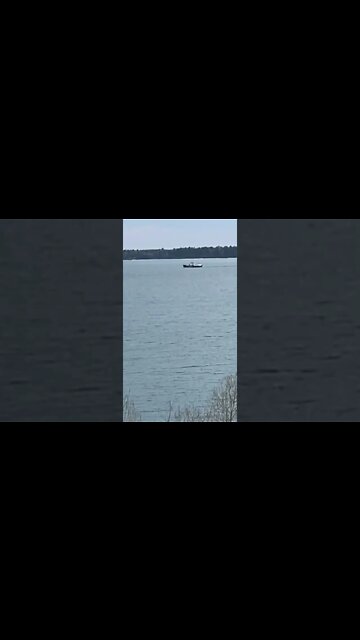 Saturday morning on Lake superior in Madeline Island Ferry.￼