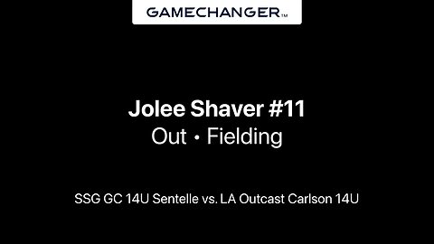 Jolee shaver SSG SOX softball 14u