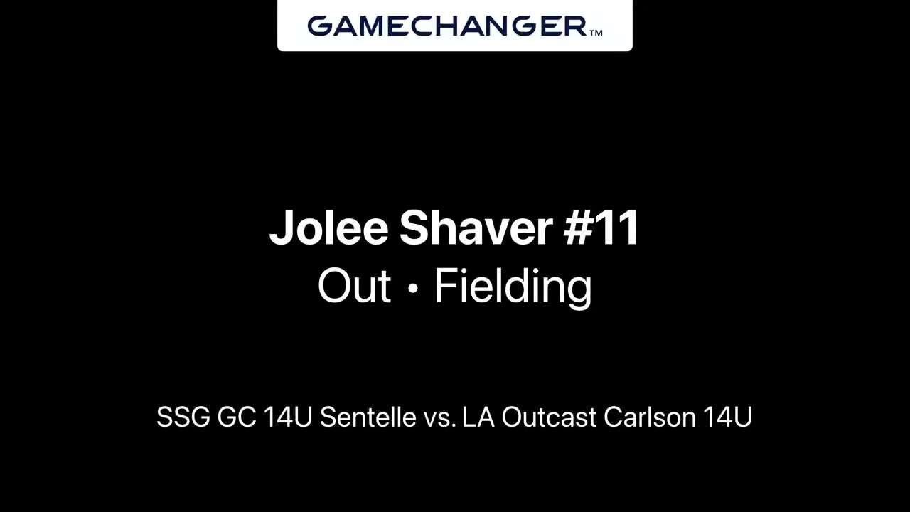 Jolee shaver SSG SOX softball 14u