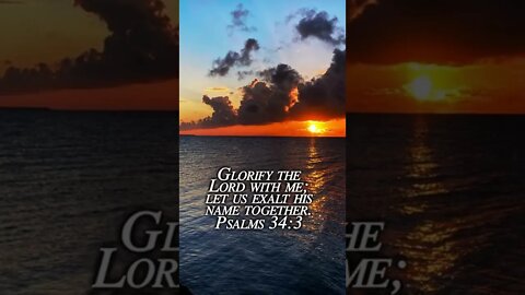 Psalms 34:3 #glory #Lord #exalt #name #God #Jesus #bible #christian #shorts
