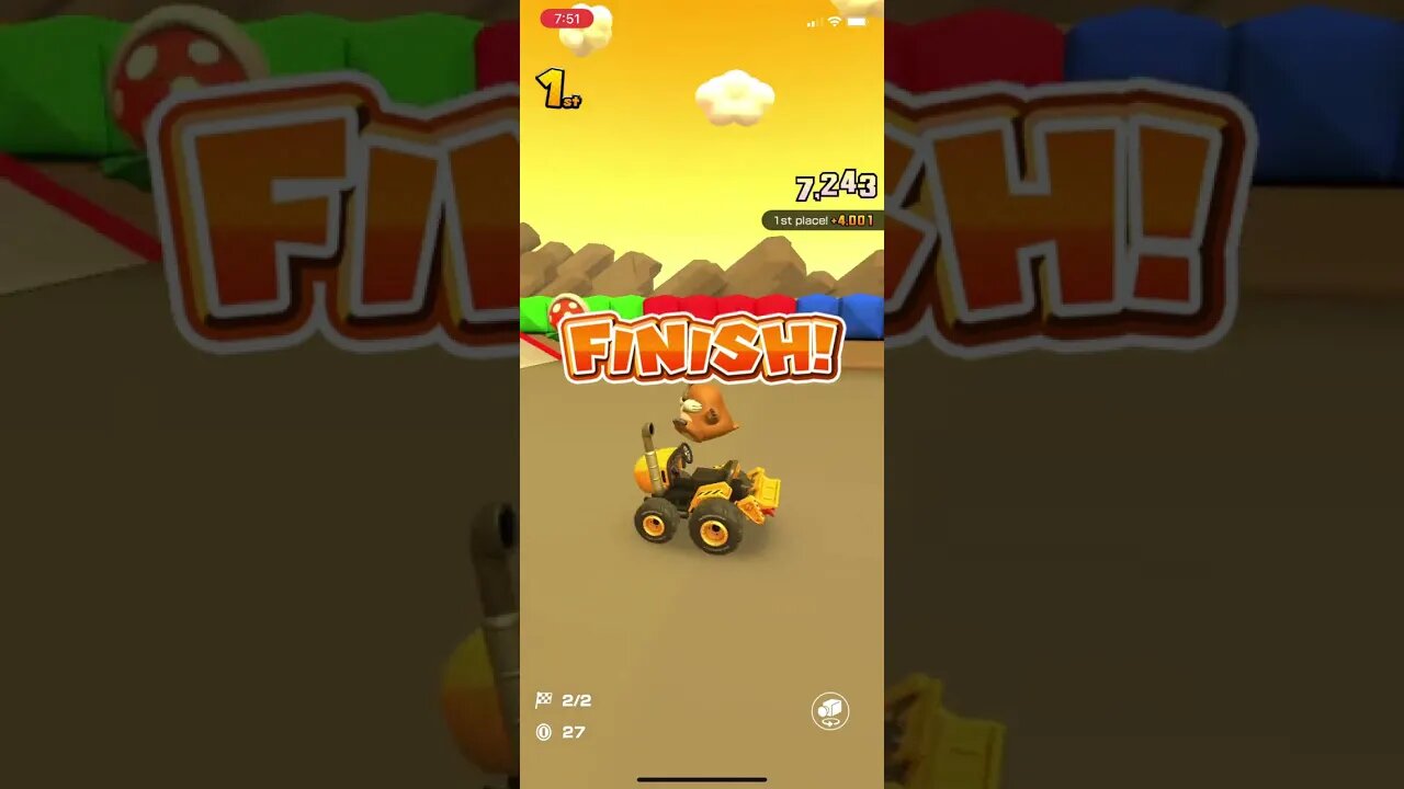 Mario Kart Tour - Monty Mole Gameplay (Bowser Tour Premium Challenges Reward Driver)